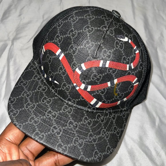 Kingsnake print GG Supreme baseball hat - Picture 1 of 5